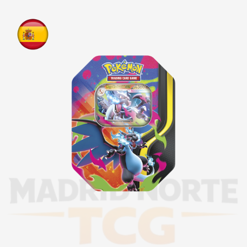 Lata Mega Charizard X ex ES de Pokémon TCG