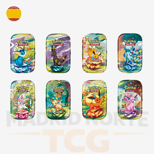Mini Latas Evoluciones Prismáticas español de Pokémon TCG
