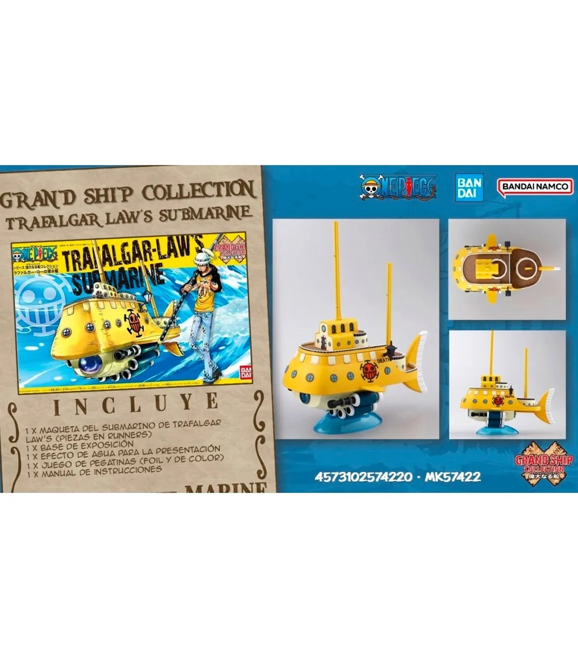 Model Kit Trafalgar Law’s Submarine Grand Ship Collection de One Piece Bandai Hobby
