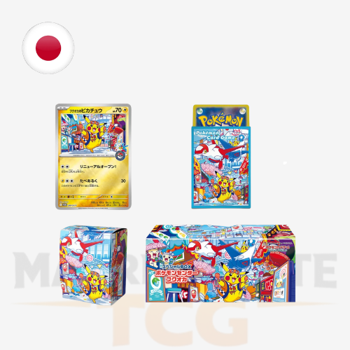 Pokémon Center Fukuoka Special Box con fundas deck case y card box
