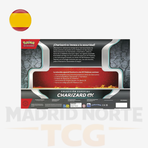 Contenido de la Charizard ex Special Collection ES de Pokémon TCG con sobres y promos