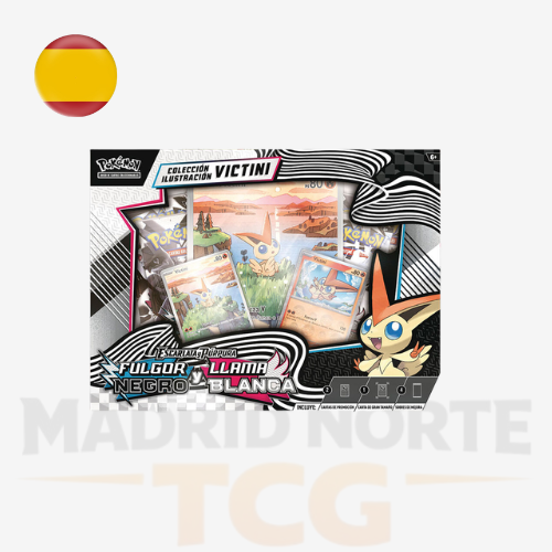 Victini Collection Fulgor Negro Llama Blanca ES
