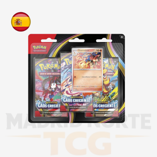 3-Pack Blister Caos Creciente ES de Pokémon TCG