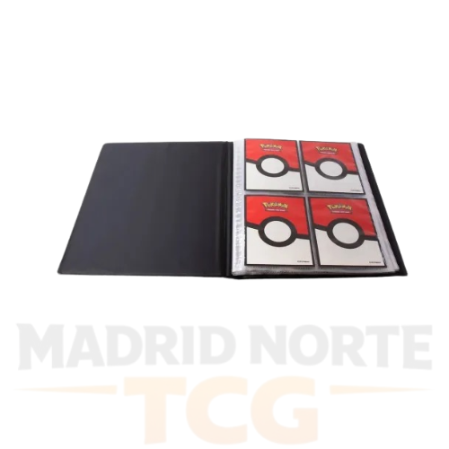 Binder Pokémon 4 bolsillos Pitch Black para cartas y jumbo