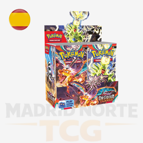 Booster Box Llamas Obsidianas ES de Pokémon TCG con 36 sobres