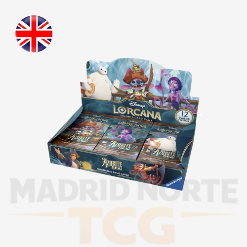 Disney Lorcana Azurite Sea Booster Display de 24 sobres en inglés
