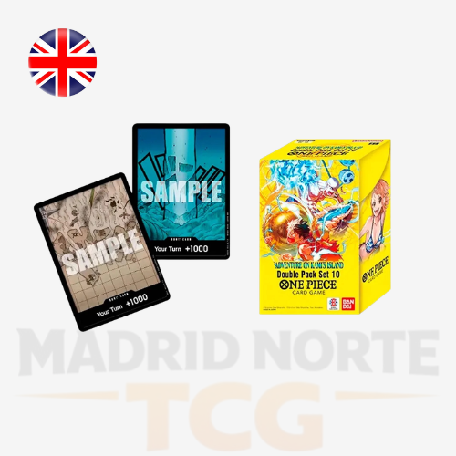 Double Pack Set Display DP-10 en inglés de One Piece Card Game