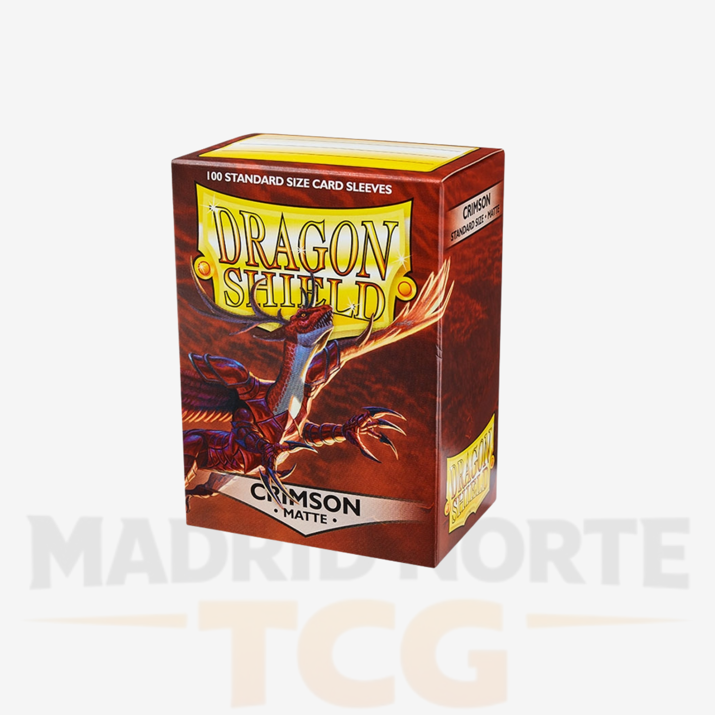 Standard Matte Crimson Red Sleeves (100 sleeves) Dragon Shield.
