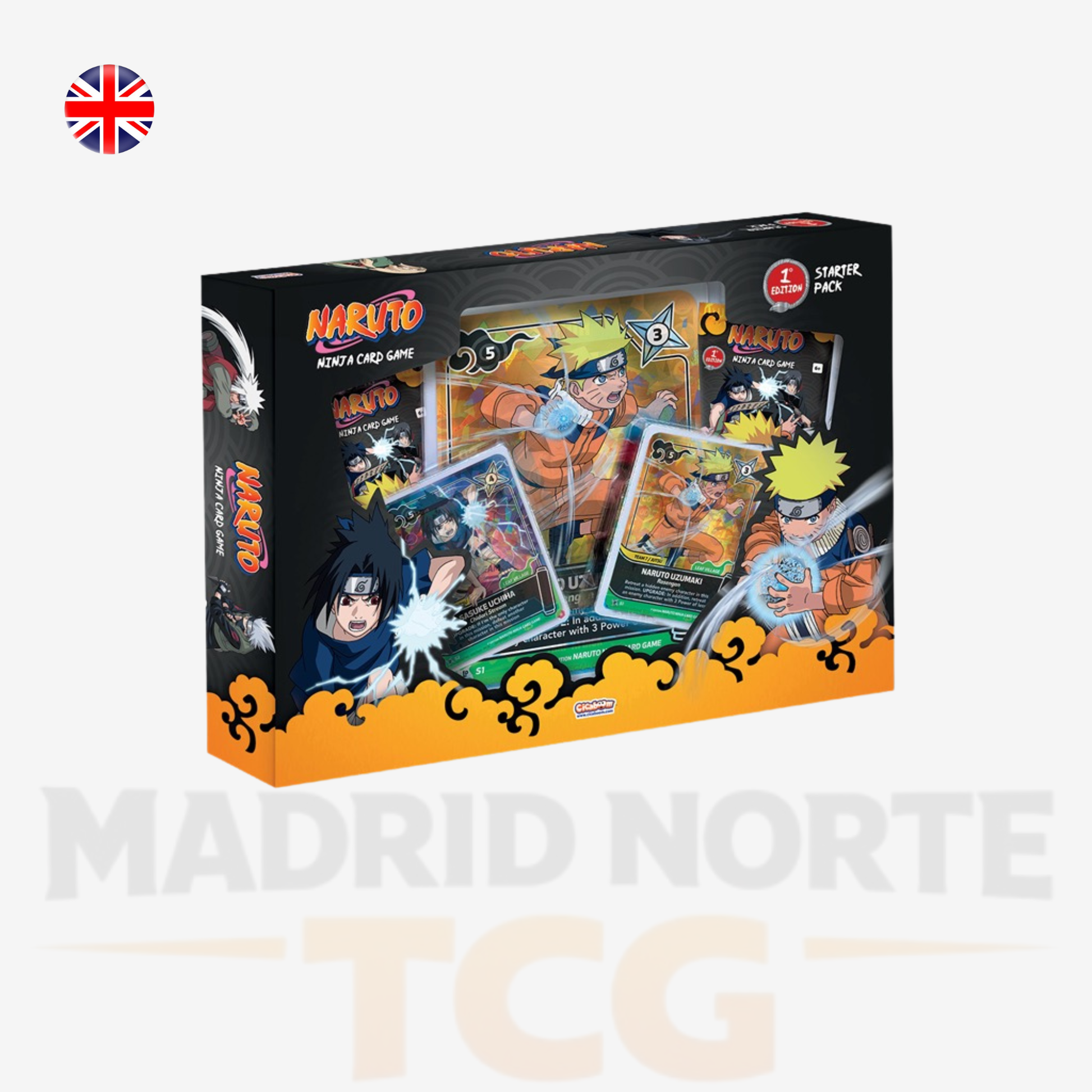 Naruto y Sasuke Special Starter Pack en inglés Naruto TCG Konoha Shidō 1