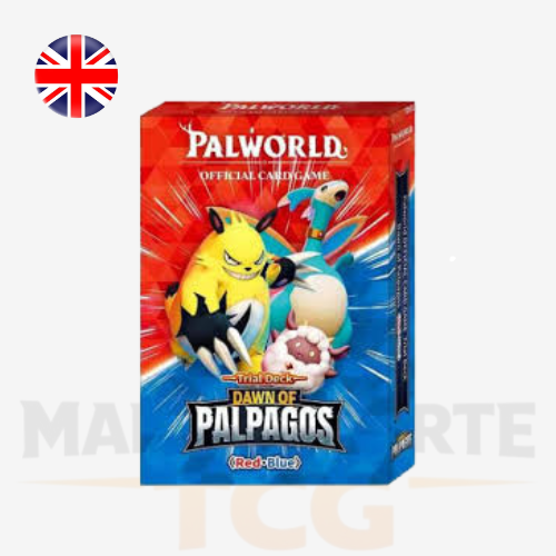 Palworld Official Card Game Trial Deck TD01 Dawn of Palpagos Red Blue English