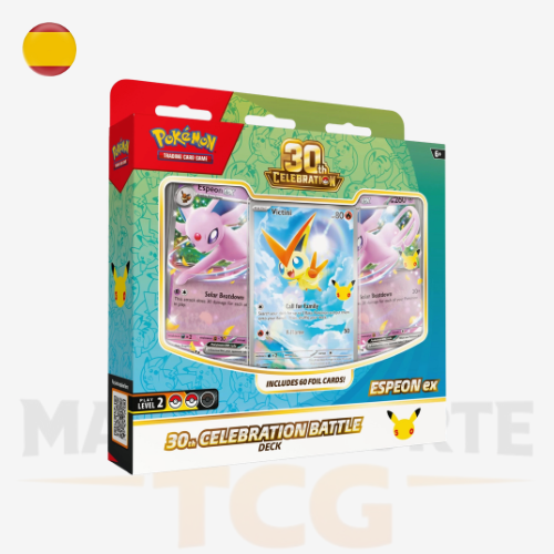 Pokémon TCG 30.º Aniversario Espeon ex Battle Deck oficial en español