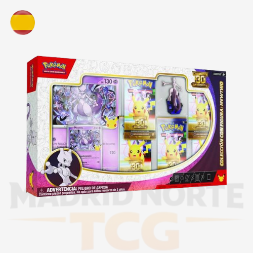 Pokémon TCG 30.º Aniversario Mewtwo Figure Collection oficial en español
