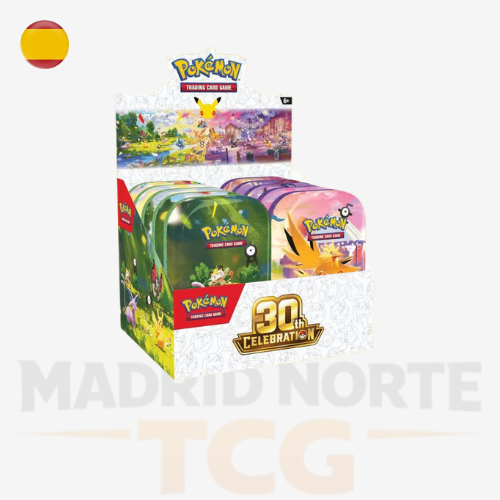 Pokémon TCG 30.º Aniversario Mini Tin Display oficial en español