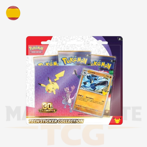 Pokémon TCG 30.º Aniversario Tech Sticker Collection oficial en español