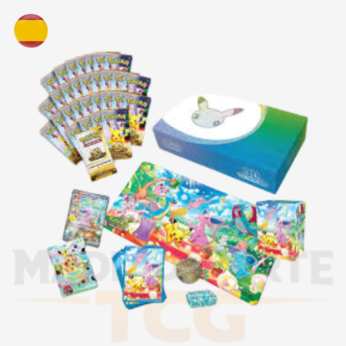 Pokémon 30th Anniversary Ultra Premium Collection Espeon contenido