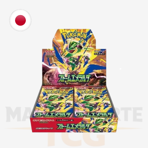 Pokémon TCG Storm Emeralda M6 Booster Box japonesa sellada con Mega Rayquaza ex