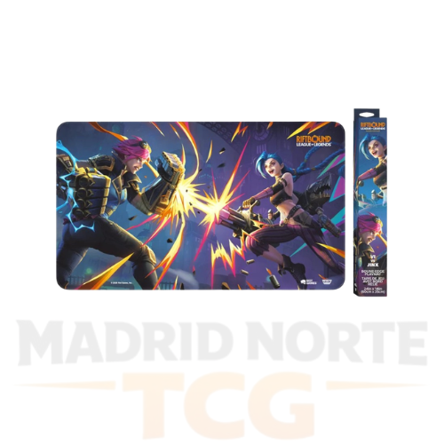 Riftbound Vendetta Playmat Vi vs Jinx oficial League of Legends TCG