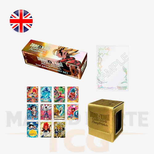 Set Conmemorativo 2º Aniversario en inglés de Dragon Ball Super Card Game Fusion World